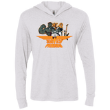 T-Shirts Heather White / X-Small Justice Friends Triblend Long Sleeve Hoodie Tee