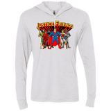 T-Shirts Heather White / X-Small Justice Friends Triblend Long Sleeve Hoodie Tee