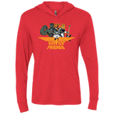 T-Shirts Vintage Red / X-Small Justice Friends Triblend Long Sleeve Hoodie Tee