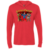 T-Shirts Vintage Red / X-Small Justice Friends Triblend Long Sleeve Hoodie Tee
