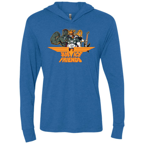 T-Shirts Vintage Royal / X-Small Justice Friends Triblend Long Sleeve Hoodie Tee
