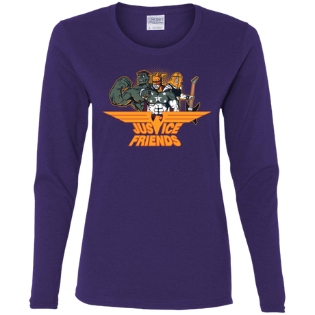 T-Shirts Purple / S Justice Friends Women's Long Sleeve T-Shirt