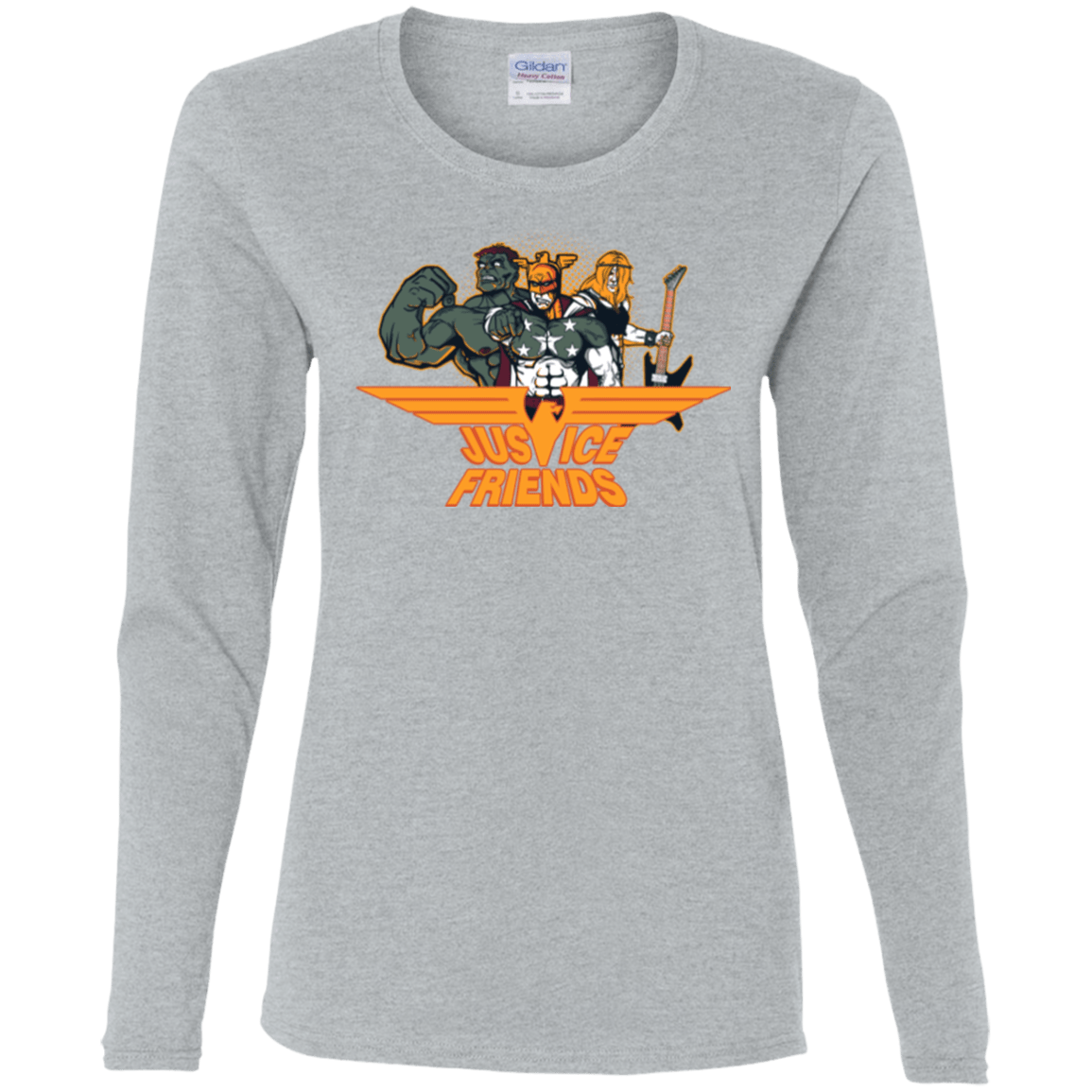 T-Shirts Sport Grey / S Justice Friends Women's Long Sleeve T-Shirt