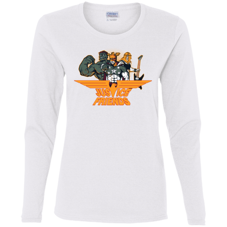 T-Shirts White / S Justice Friends Women's Long Sleeve T-Shirt