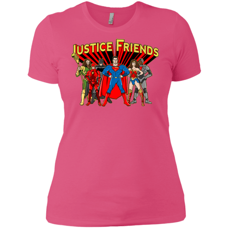 T-Shirts Hot Pink / X-Small Justice Friends Women's Premium T-Shirt