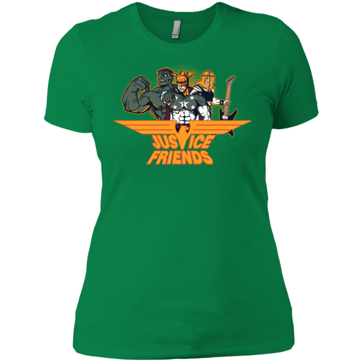 T-Shirts Kelly Green / X-Small Justice Friends Women's Premium T-Shirt