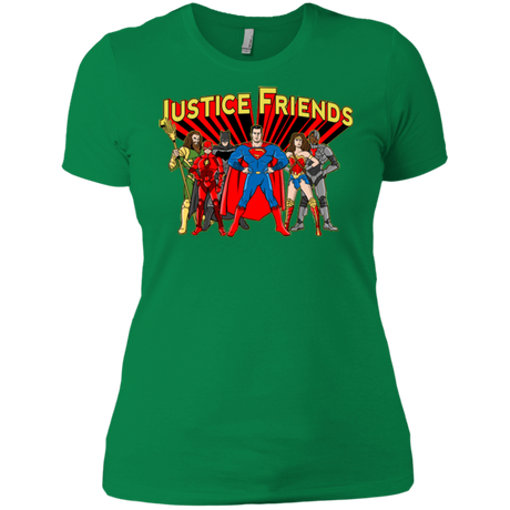 T-Shirts Kelly Green / X-Small Justice Friends Women's Premium T-Shirt