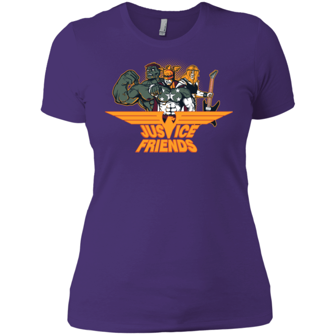 T-Shirts Purple Rush/ / X-Small Justice Friends Women's Premium T-Shirt
