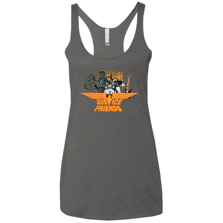 T-Shirts Premium Heather / X-Small Justice Friends Women's Triblend Racerback Tank