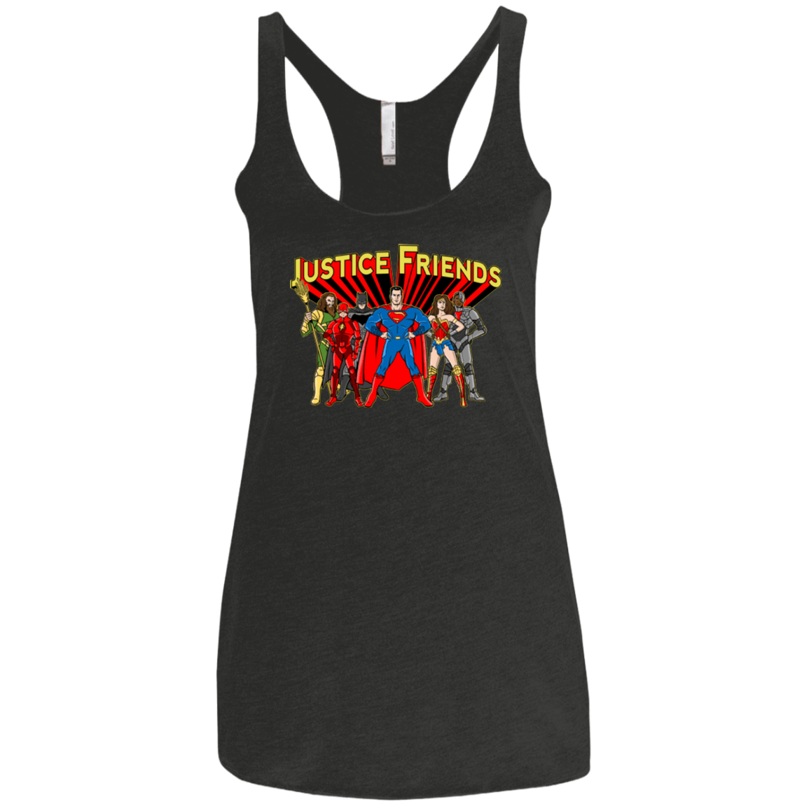 T-Shirts Vintage Black / X-Small Justice Friends Women's Triblend Racerback Tank