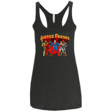 T-Shirts Vintage Black / X-Small Justice Friends Women's Triblend Racerback Tank