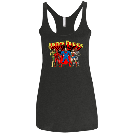 T-Shirts Vintage Black / X-Small Justice Friends Women's Triblend Racerback Tank