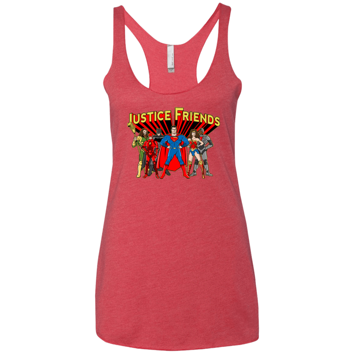 T-Shirts Vintage Red / X-Small Justice Friends Women's Triblend Racerback Tank