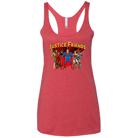 T-Shirts Vintage Red / X-Small Justice Friends Women's Triblend Racerback Tank