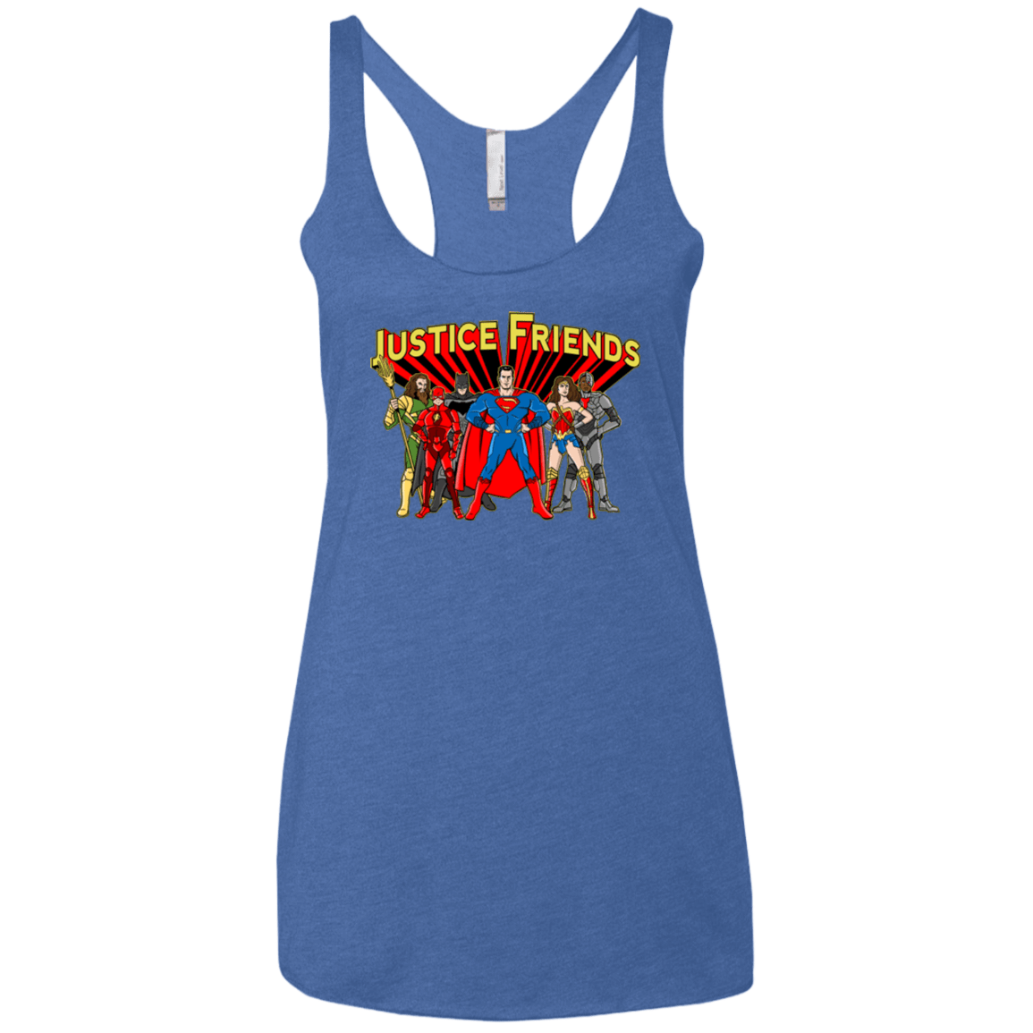 T-Shirts Vintage Royal / X-Small Justice Friends Women's Triblend Racerback Tank