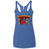 T-Shirts Vintage Royal / X-Small Justice Friends Women's Triblend Racerback Tank