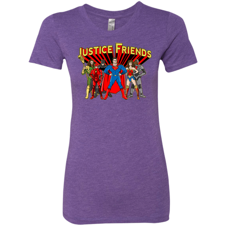 T-Shirts Purple Rush / Small Justice Friends Women's Triblend T-Shirt