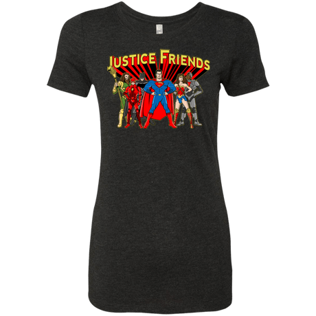 T-Shirts Vintage Black / Small Justice Friends Women's Triblend T-Shirt