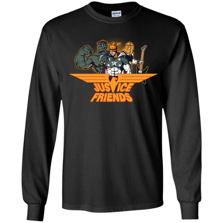 T-Shirts Black / YS Justice Friends Youth Long Sleeve T-Shirt