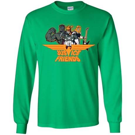 T-Shirts Irish Green / YS Justice Friends Youth Long Sleeve T-Shirt