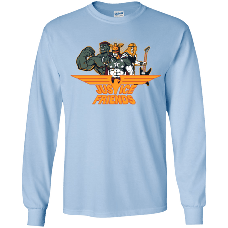 T-Shirts Light Blue / YS Justice Friends Youth Long Sleeve T-Shirt