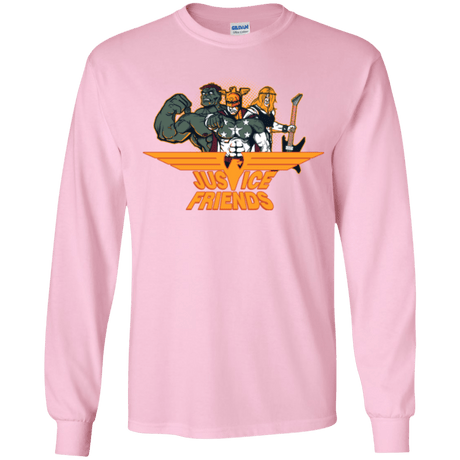 T-Shirts Light Pink / YS Justice Friends Youth Long Sleeve T-Shirt