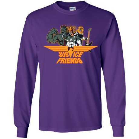 T-Shirts Purple / YS Justice Friends Youth Long Sleeve T-Shirt