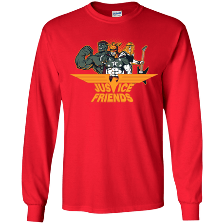 T-Shirts Red / YS Justice Friends Youth Long Sleeve T-Shirt