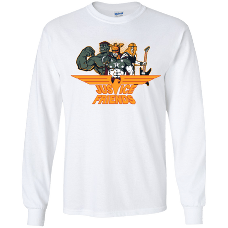 T-Shirts White / YS Justice Friends Youth Long Sleeve T-Shirt