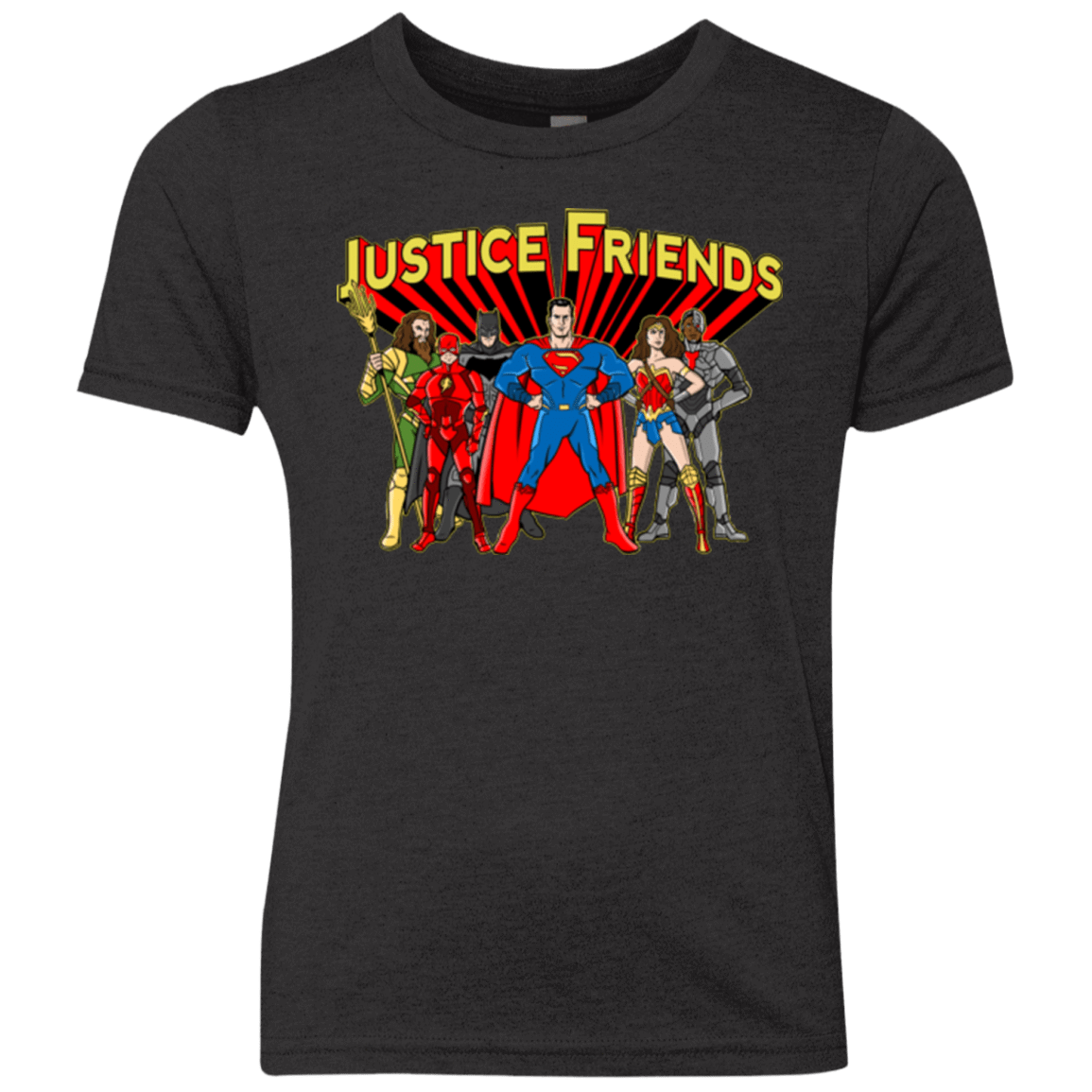 T-Shirts Vintage Black / YXS Justice Friends Youth Triblend T-Shirt