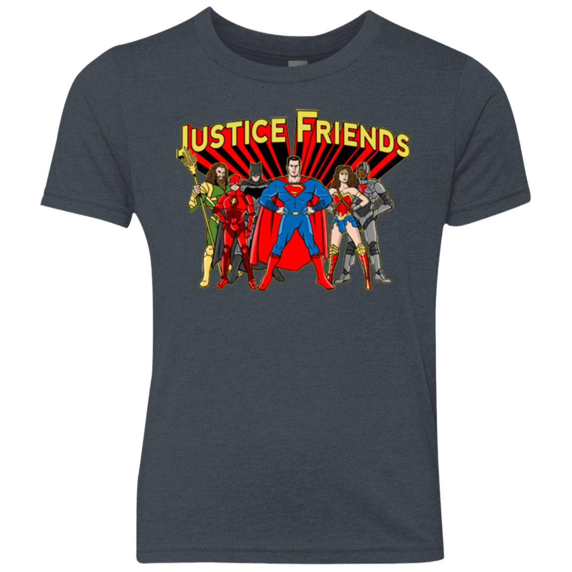 T-Shirts Vintage Navy / YXS Justice Friends Youth Triblend T-Shirt