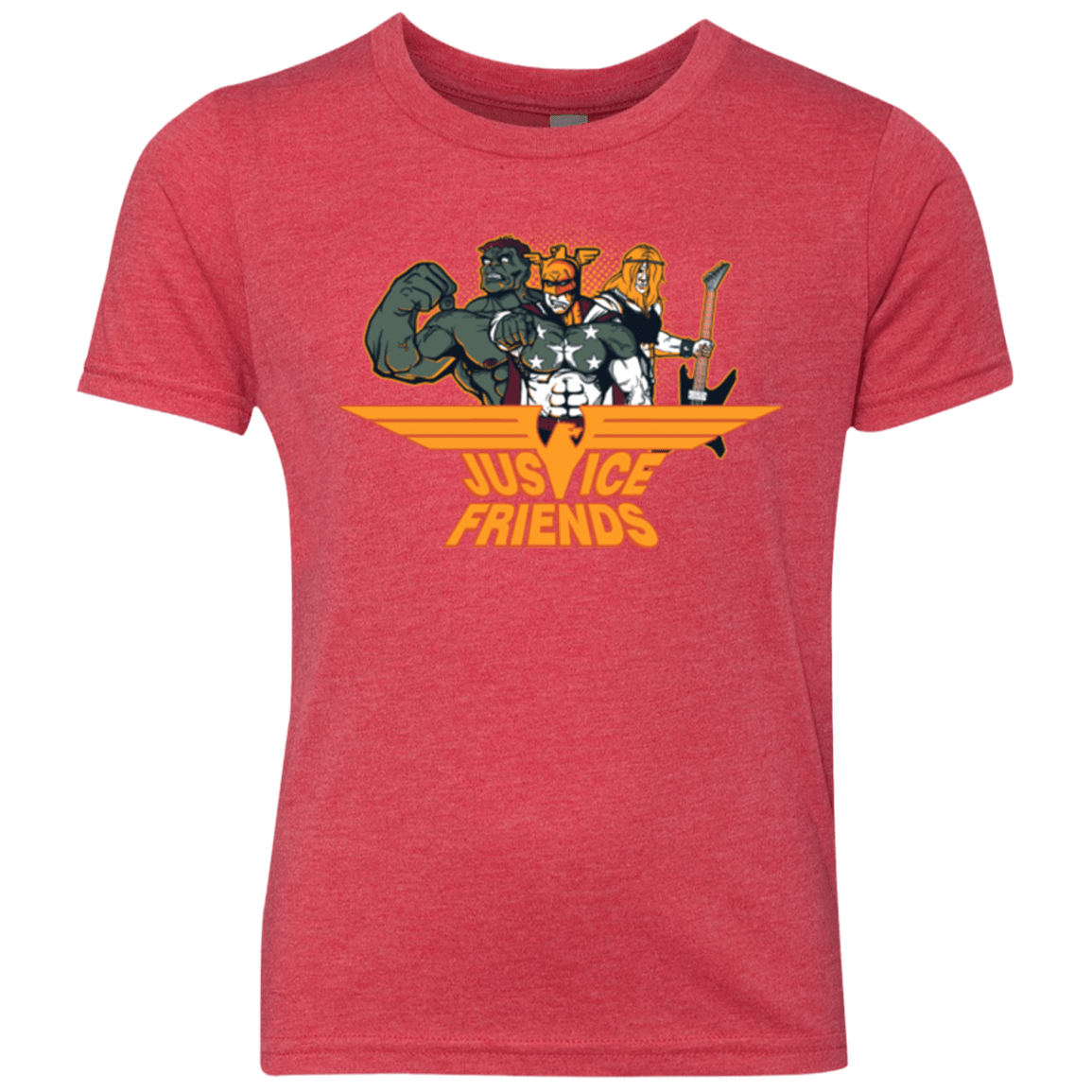 T-Shirts Vintage Red / YXS Justice Friends Youth Triblend T-Shirt
