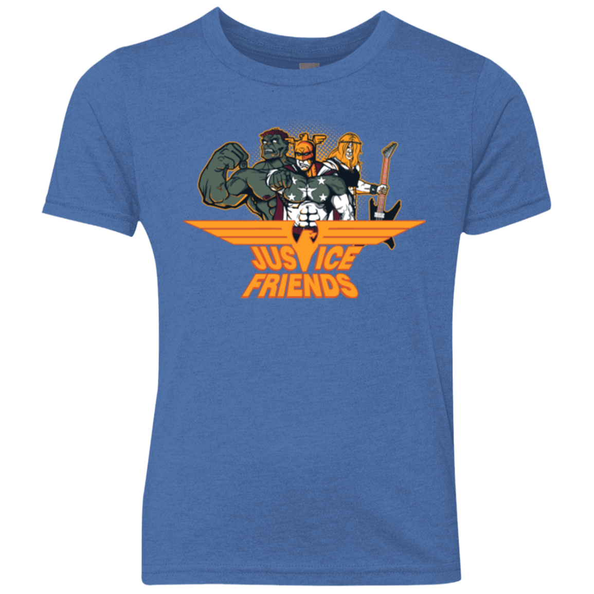 T-Shirts Vintage Royal / YXS Justice Friends Youth Triblend T-Shirt