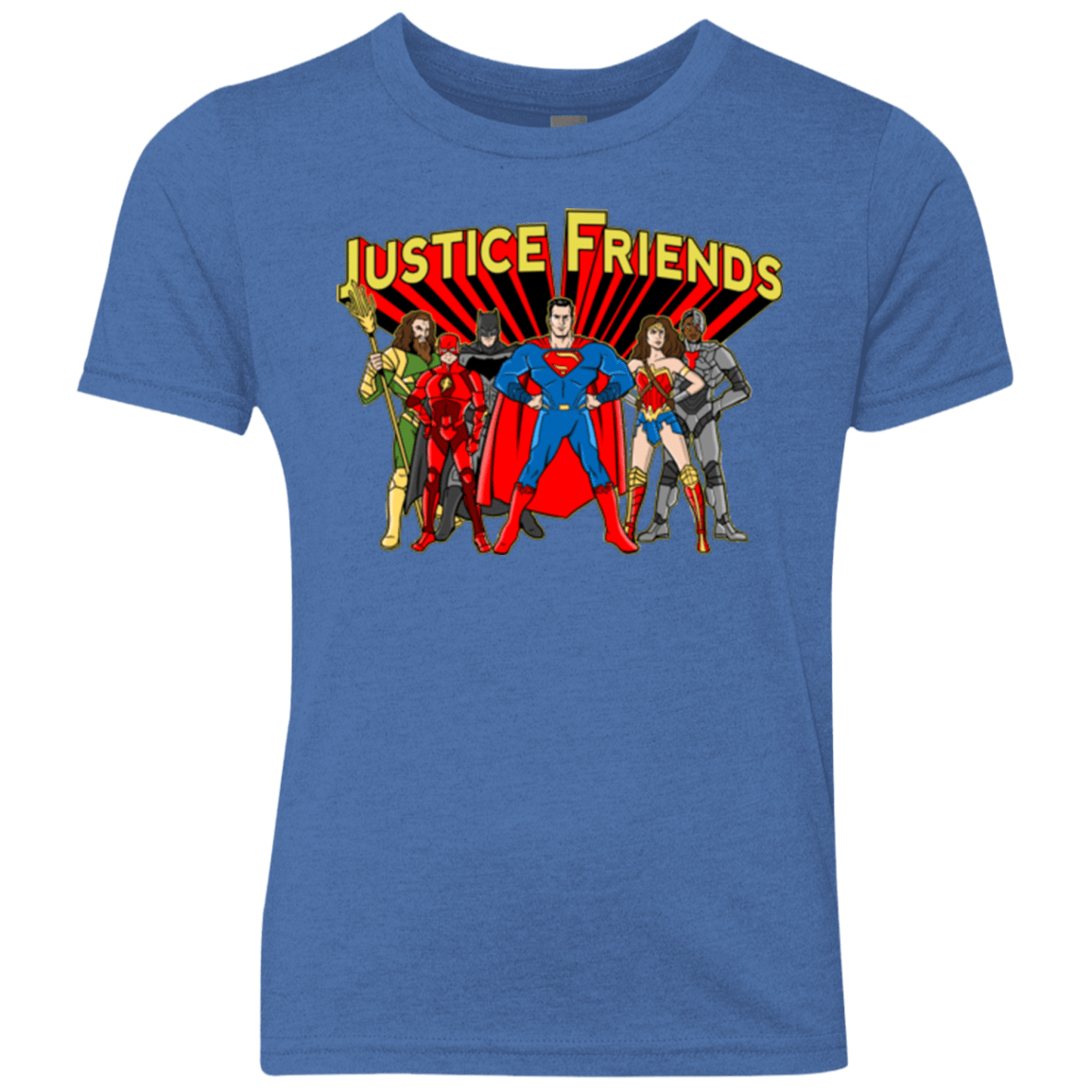 T-Shirts Vintage Royal / YXS Justice Friends Youth Triblend T-Shirt