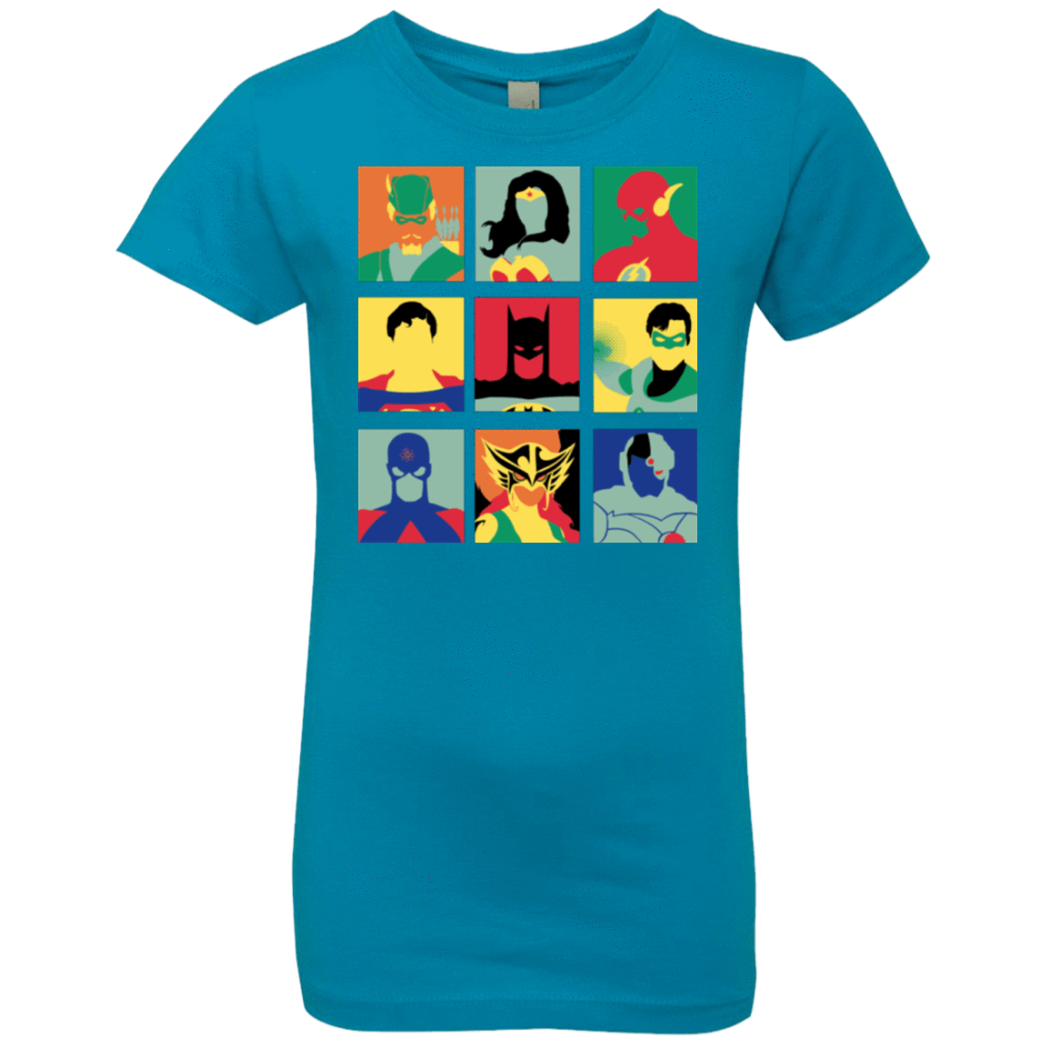 T-Shirts Turquoise / YXS Justice Pop Girls Premium T-Shirt