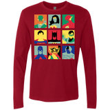 T-Shirts Cardinal / Small Justice Pop Men's Premium Long Sleeve