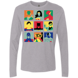T-Shirts Heather Grey / Small Justice Pop Men's Premium Long Sleeve