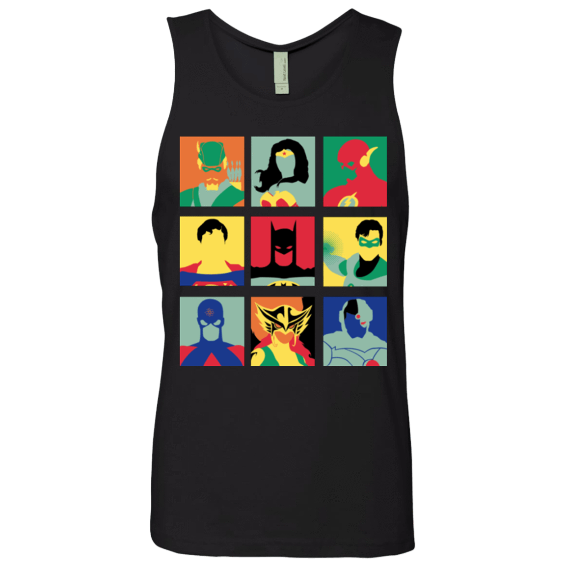 T-Shirts Black / Small Justice Pop Men's Premium Tank Top