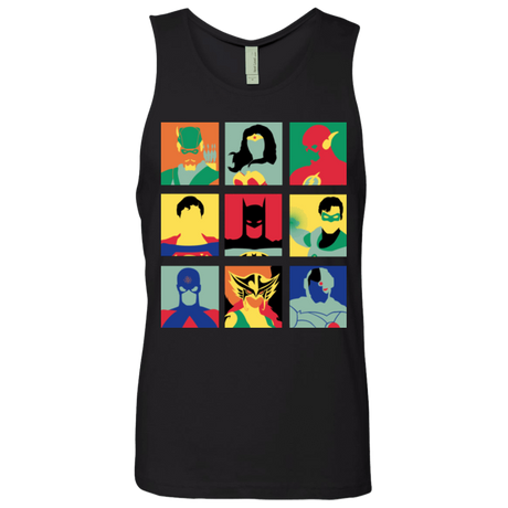 T-Shirts Black / Small Justice Pop Men's Premium Tank Top