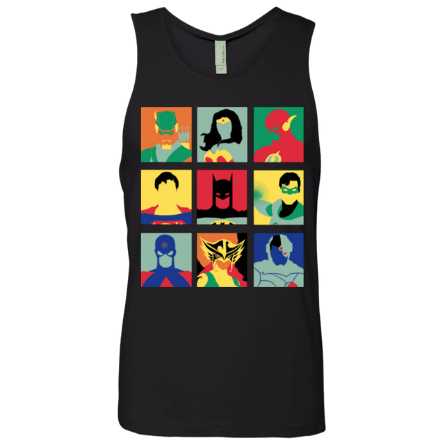 T-Shirts Black / Small Justice Pop Men's Premium Tank Top