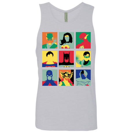 T-Shirts Heather Grey / Small Justice Pop Men's Premium Tank Top