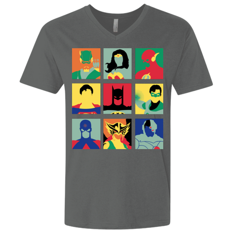 T-Shirts Heavy Metal / X-Small Justice Pop Men's Premium V-Neck
