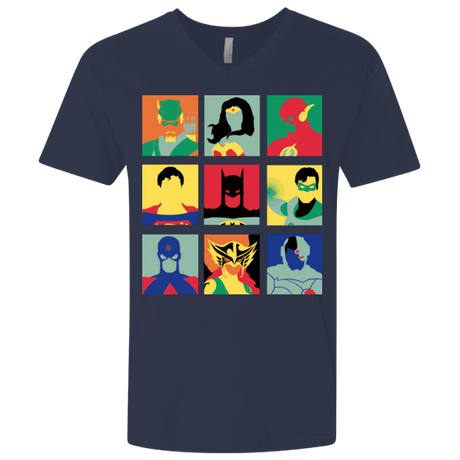 T-Shirts Midnight Navy / X-Small Justice Pop Men's Premium V-Neck