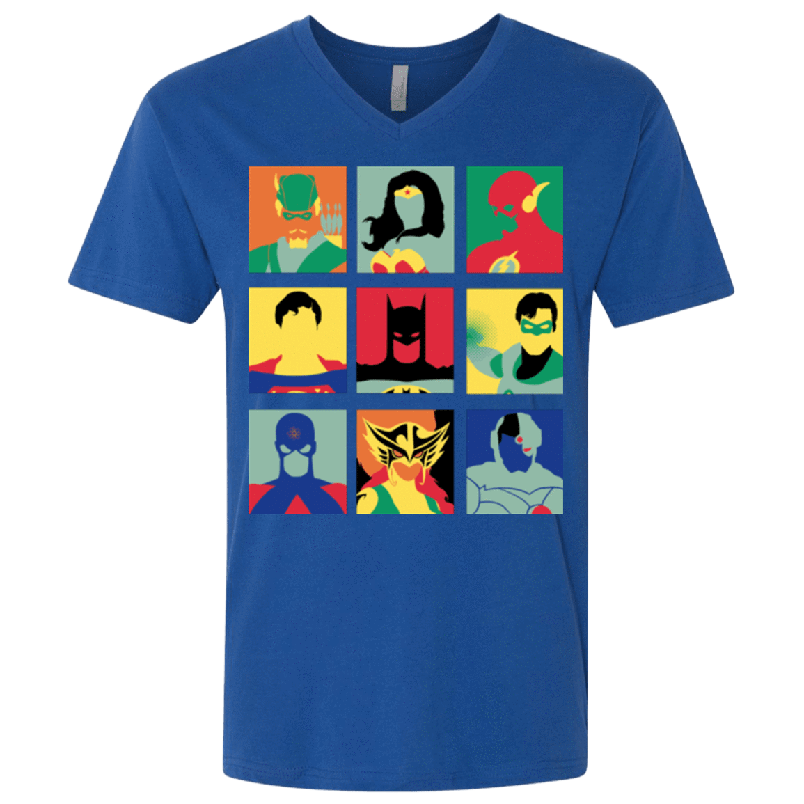 T-Shirts Royal / X-Small Justice Pop Men's Premium V-Neck