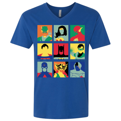 T-Shirts Royal / X-Small Justice Pop Men's Premium V-Neck