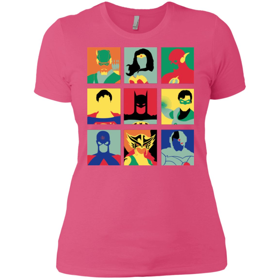 T-Shirts Hot Pink / X-Small Justice Pop Women's Premium T-Shirt