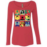 T-Shirts Vintage Red / Small Justice Pop Women's Triblend Long Sleeve Shirt