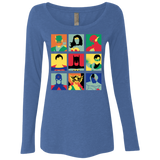 T-Shirts Vintage Royal / Small Justice Pop Women's Triblend Long Sleeve Shirt