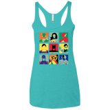 T-Shirts Tahiti Blue / X-Small Justice Pop Women's Triblend Racerback Tank