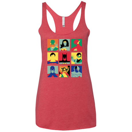 T-Shirts Vintage Red / X-Small Justice Pop Women's Triblend Racerback Tank